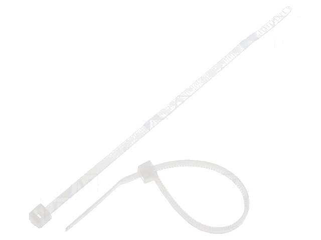 Kabelbinder; L: 100mm; W: 2,5mm; polyamide; 80N; natuurlijk; UL94V-2 Kabelbinder; L: 100mm; W: 2,5mm; polyamide; 80N; natuurlijk; UL94V-2